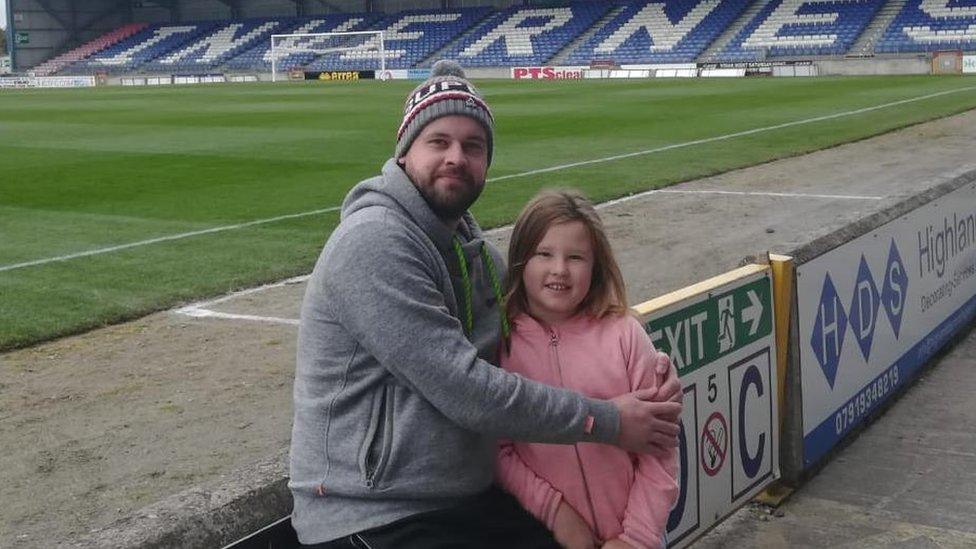 Jamie Ranford and his daughter