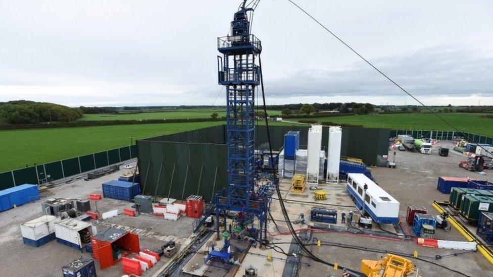 A fracking site