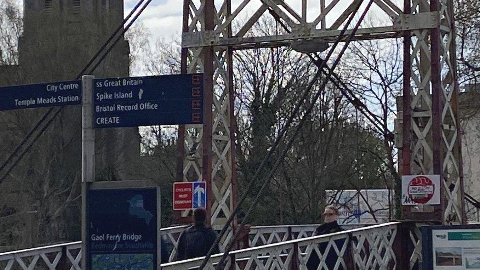 Gaol Ferry Bridge in Bristol