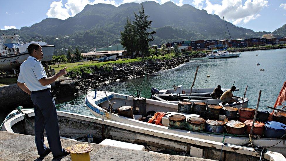 Pirate boats in the Seychelles