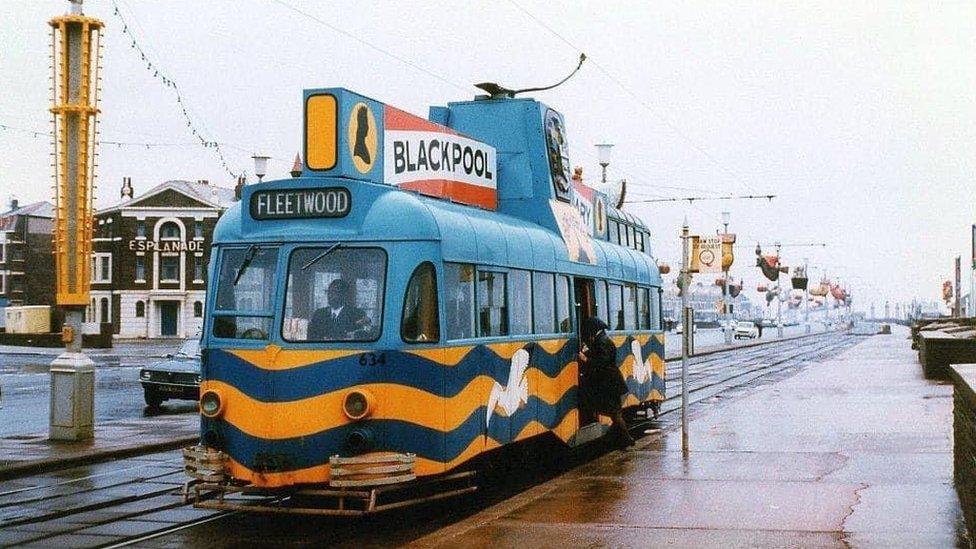 Darrell Pierre driving a tram