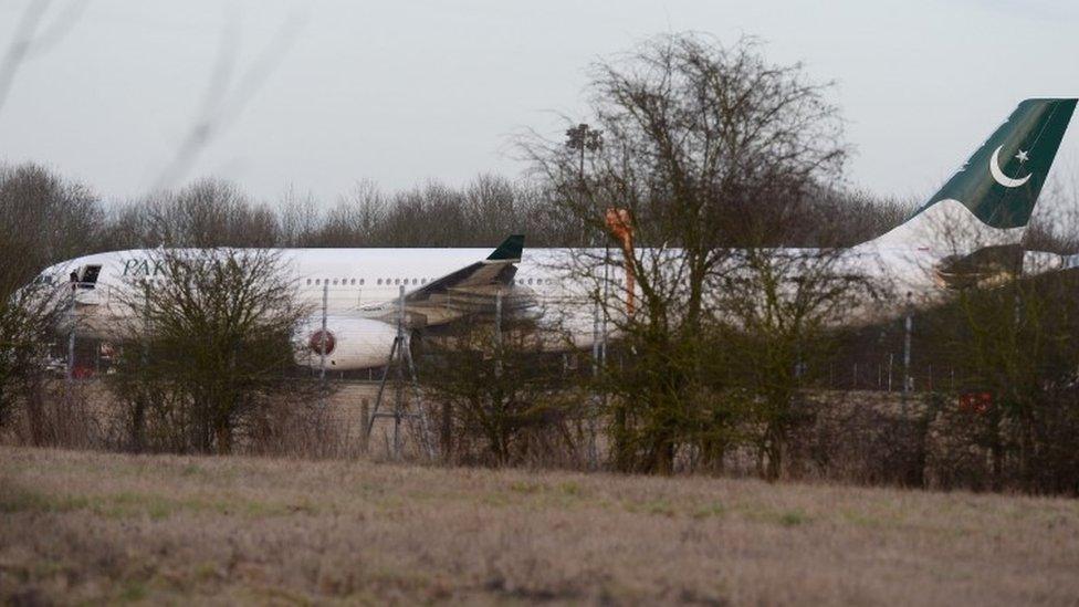 Pakistan International Airlines Flight 757 at Stansted