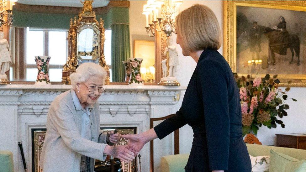 Queen Elizabeth II meeting Liz Truss last week