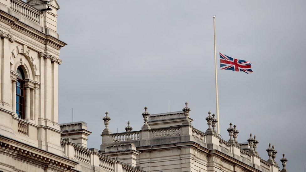 Flag at half-mast