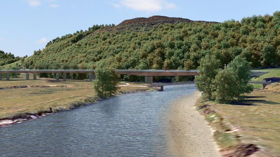 Artist's impression of the new bridge plans