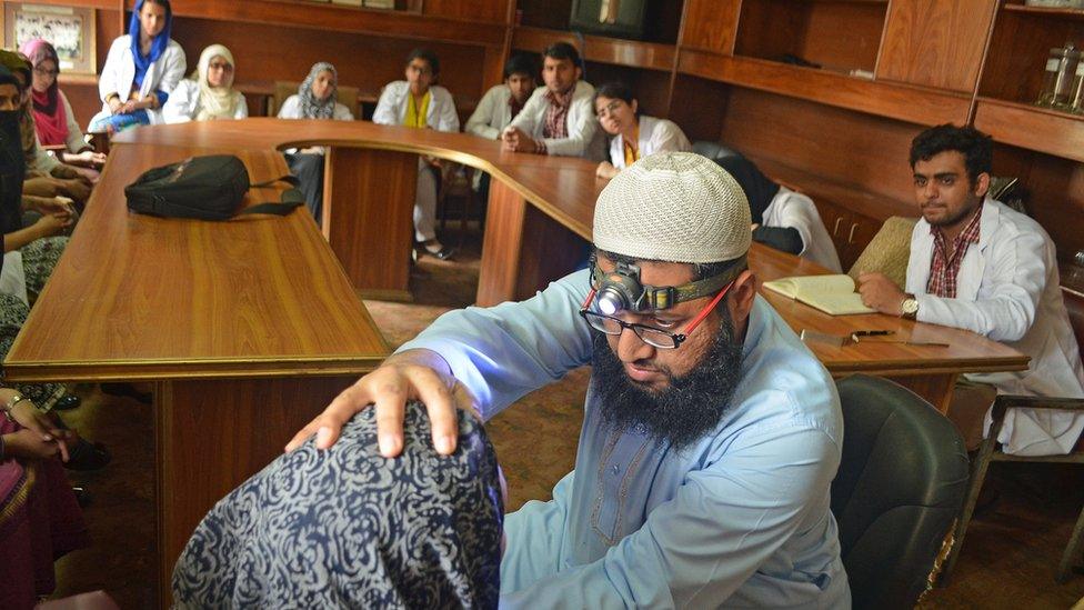 Medical students in class, Bhutto Medical University, Islamabad