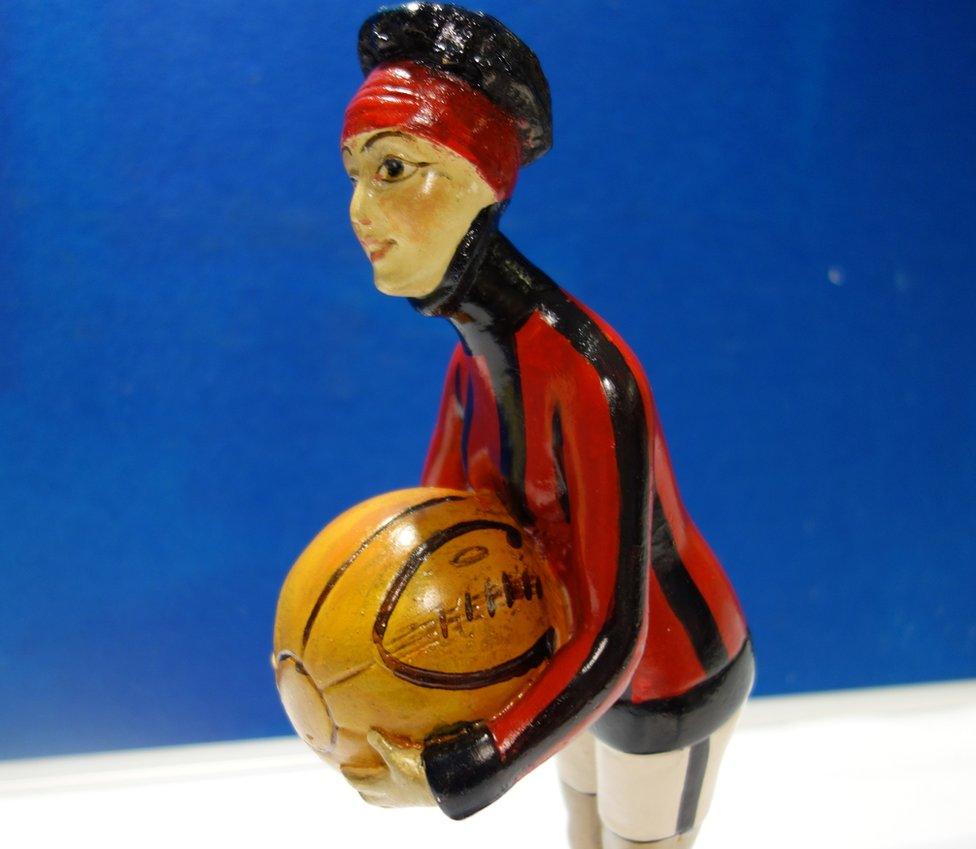 Footy statue