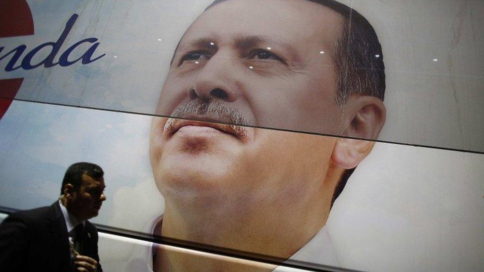 Image of Turkish PM Recep Tayyip Erdogan