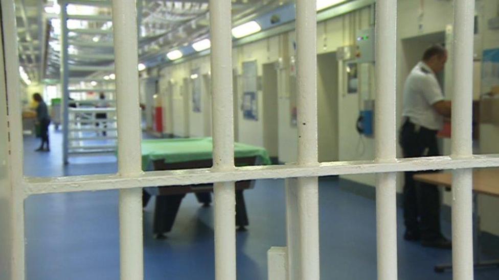 Inside Cardiff prison