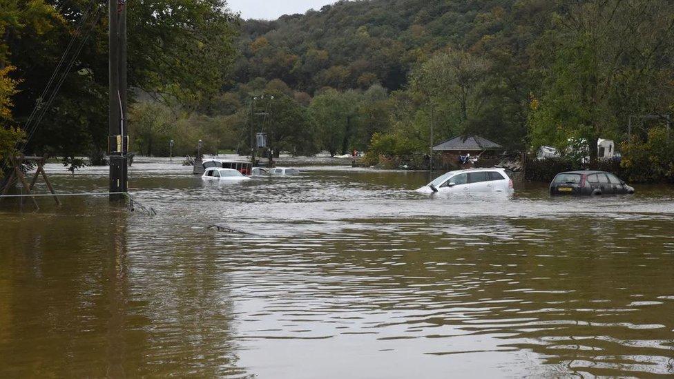 Flooding at Llandysul