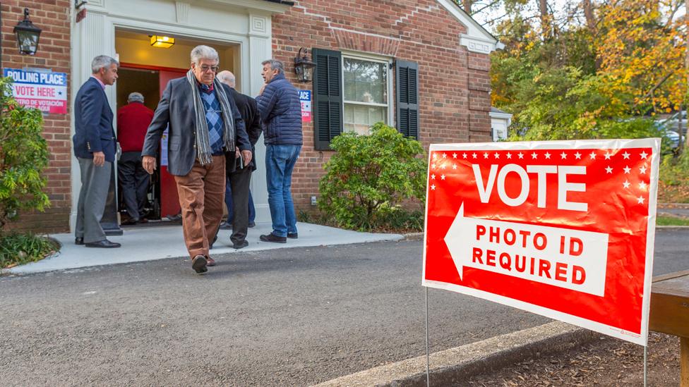 Voter ID plling place in Virginia