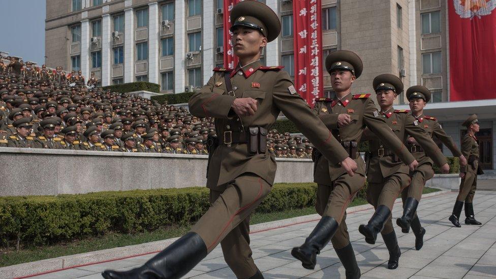 North Korean military parade