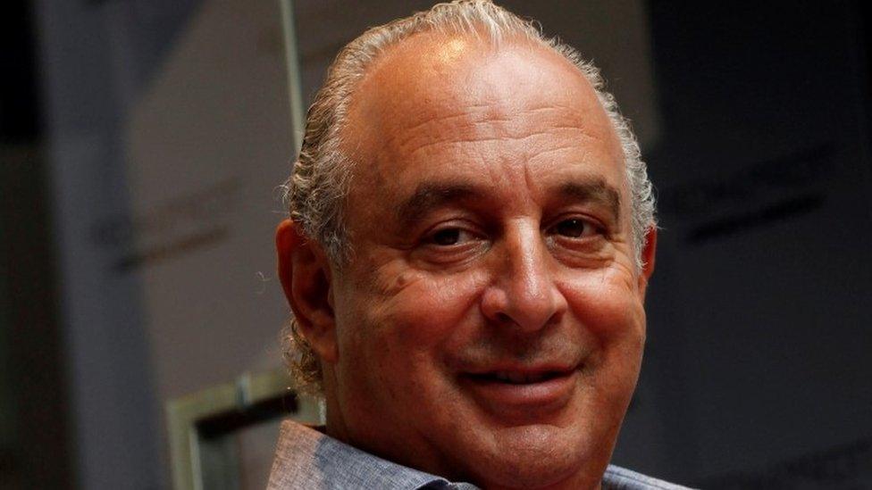 Sir Philip Green at the opening ceremony of a Topshop flagship store in Hong Kong in February