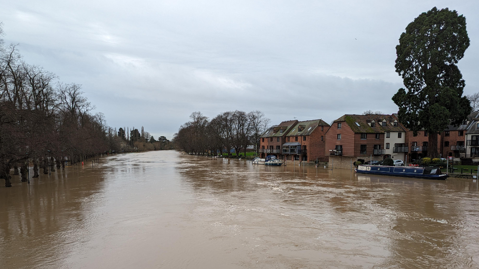 Photo of flooding in Evesham