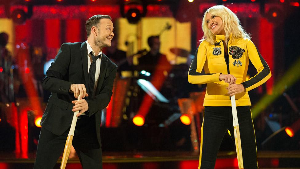 Kevin Clifton and Anneka Rice in 2019