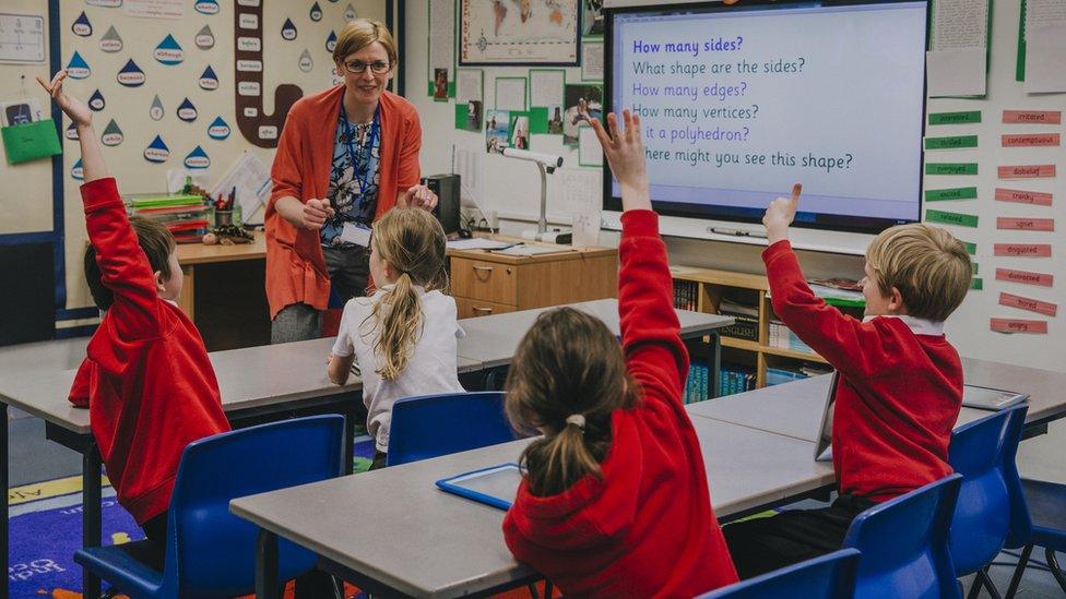 Children in a classroom