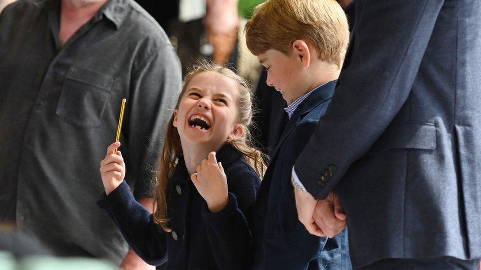 Princess Charlotte laughing