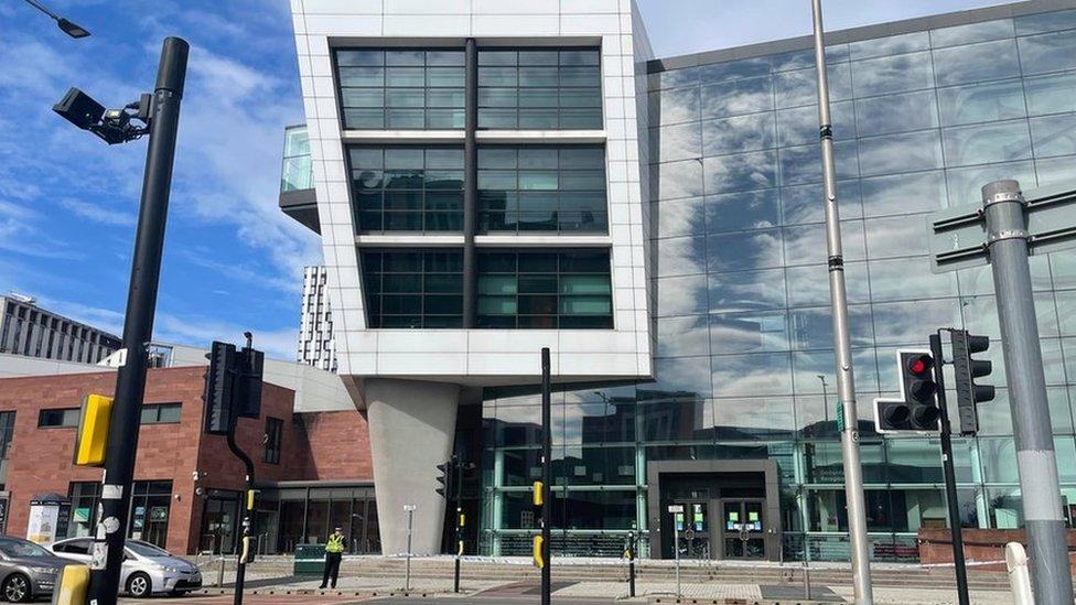 The university building on Adam Street