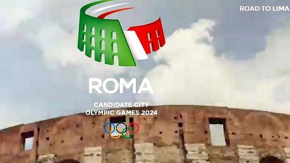 Screengrab from Roma 2024 bid website