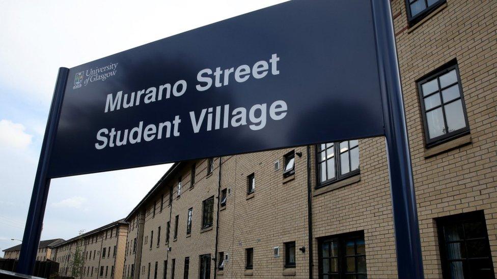 Murano Student village sign