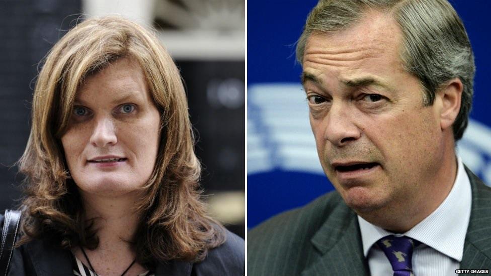 Nikki Sinclaire, Nigel Farage