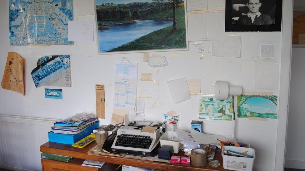 Bill McLaren's desk