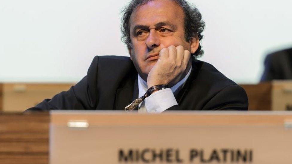 UEFA president Michel Platini attends the 64th FIFA congress in Sao Paulo, on the eve of the opening match of the 2014 FIFA World Cup in Brazil. on 11 June 2014