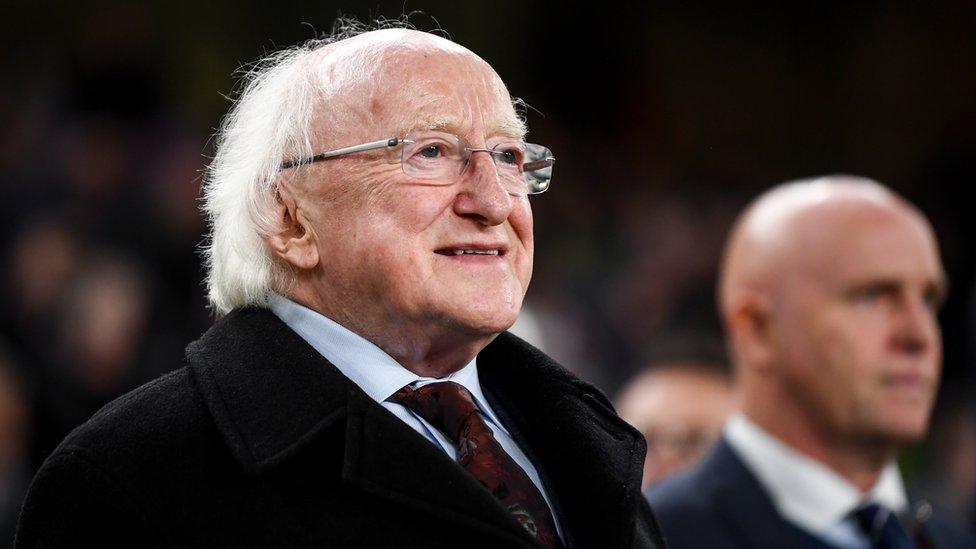 Irish president Michael D Higgins