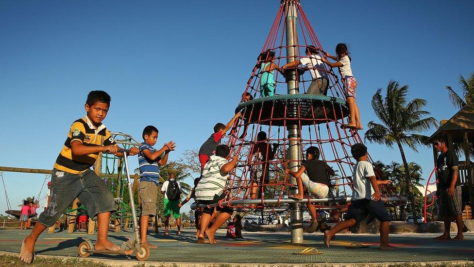 Children on a playground