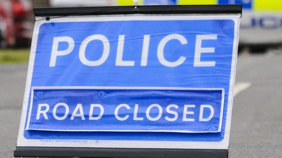 Police road closure