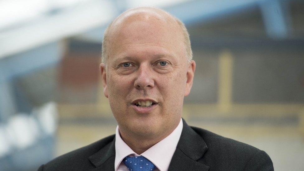 Transport secretary Chris Grayling