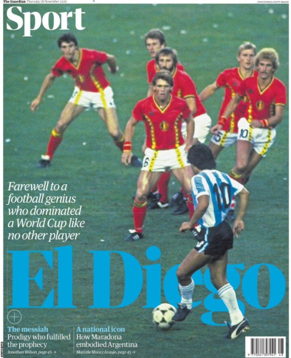 Guardian main sport page