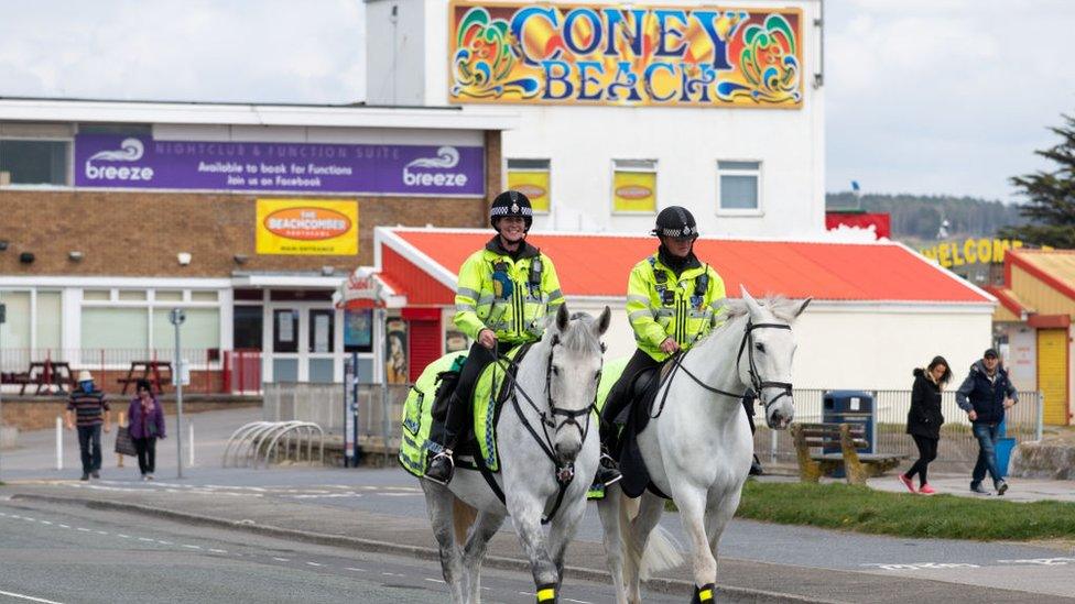 Police on horseback