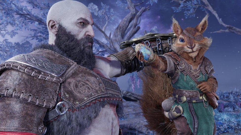 Kratos in God of War Ragnarok