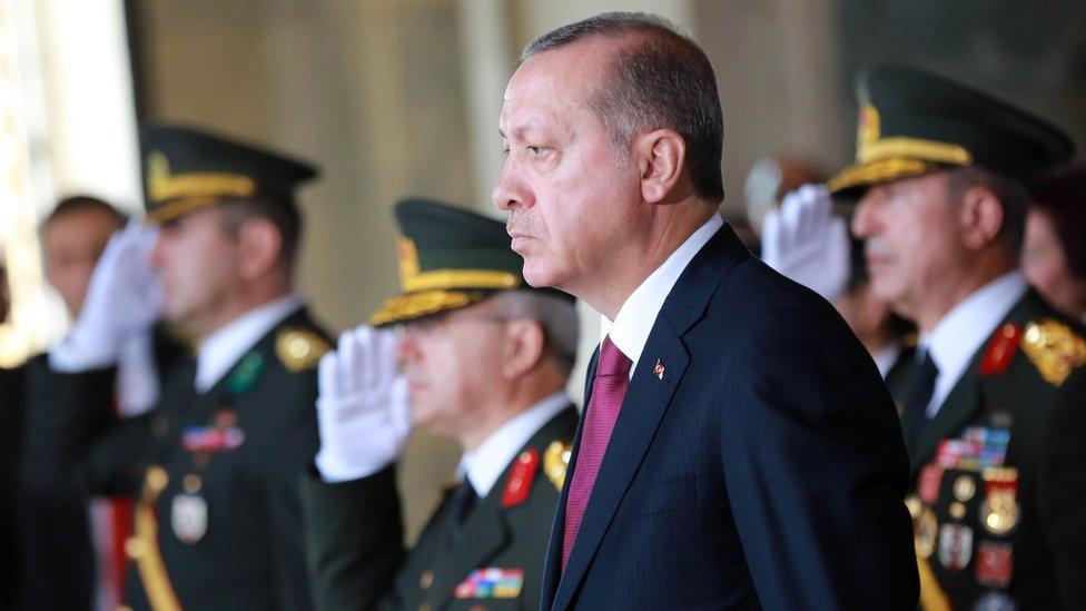 Turkish President Recep Tayyip Erdogan in Ankara, 30 August