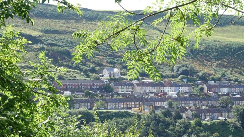 Stanleytown in the Rhondda Fach photographed from across the valley in Tylorstown by Delroy Parmee, 75, who was born in the Rhondda and has lived there all his life