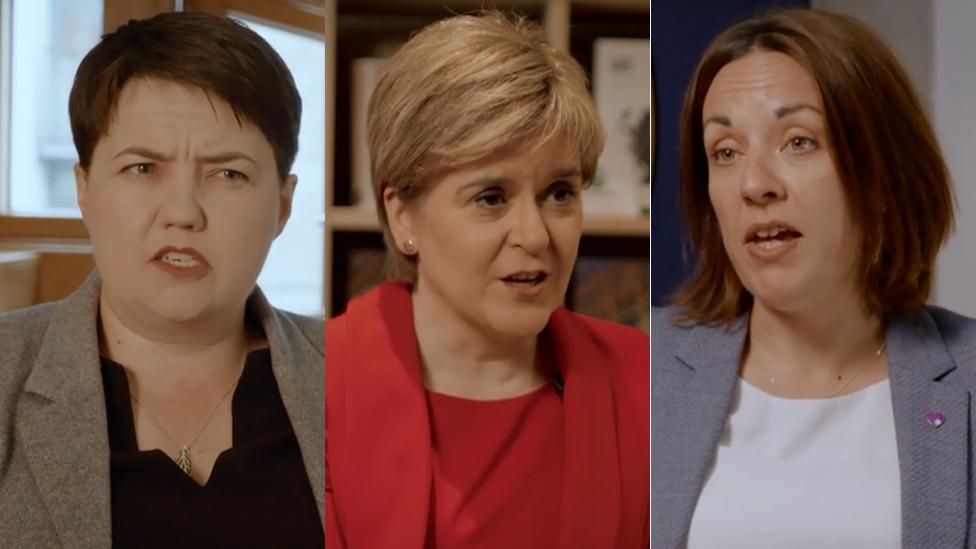 Ruth Davidson Nicola Sturgeon and Kezia Dugdale