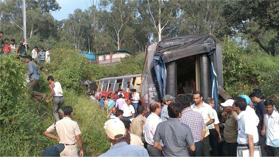 Aftermath of Shimla train crash, taken by Ravinder Singh Robin