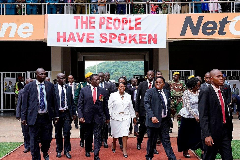 Ceremony for swearing-in of Zimbabwe President Emmerson Mnangagwa