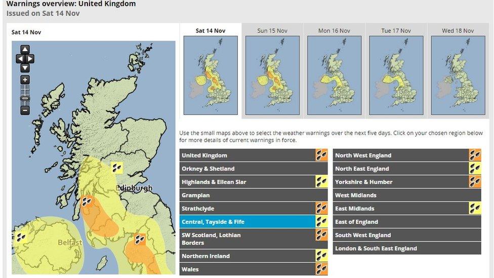 Met Office graphic