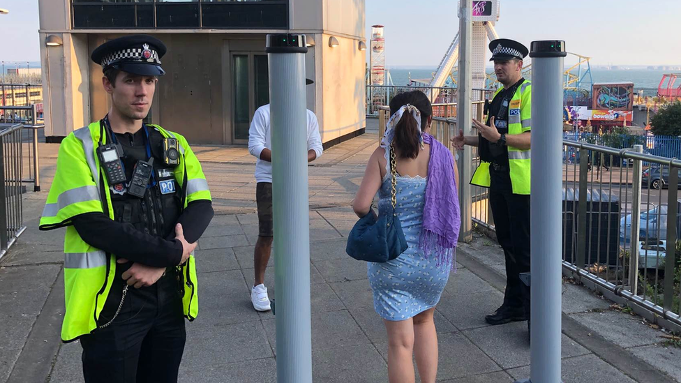 Police presence in Southend-on-Sea