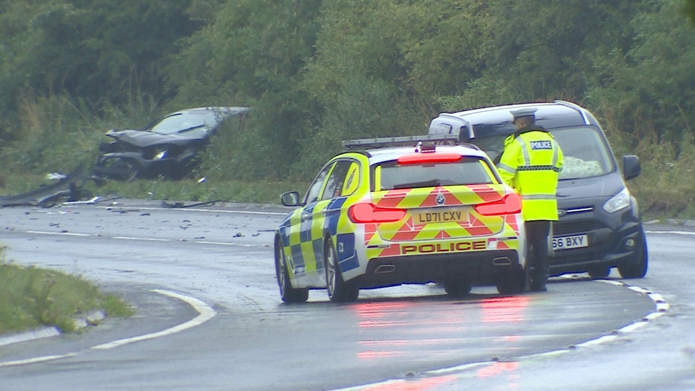 Scene of the crash at Pocklington