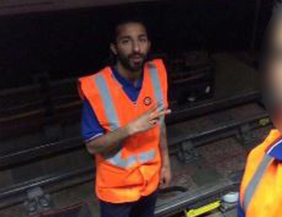 Khuram Butt while working as a customer service assistant for Transport for London