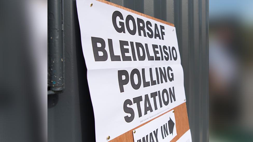 Polling sign