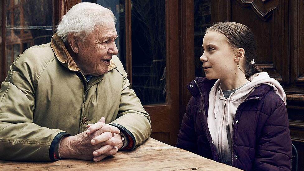 David Attenborough and Greta Thunberg