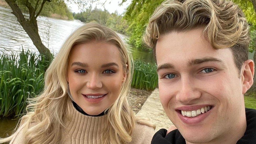 Abbie Quinnen with AJ Pritchard