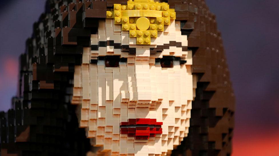 Wonder Woman made of Lego