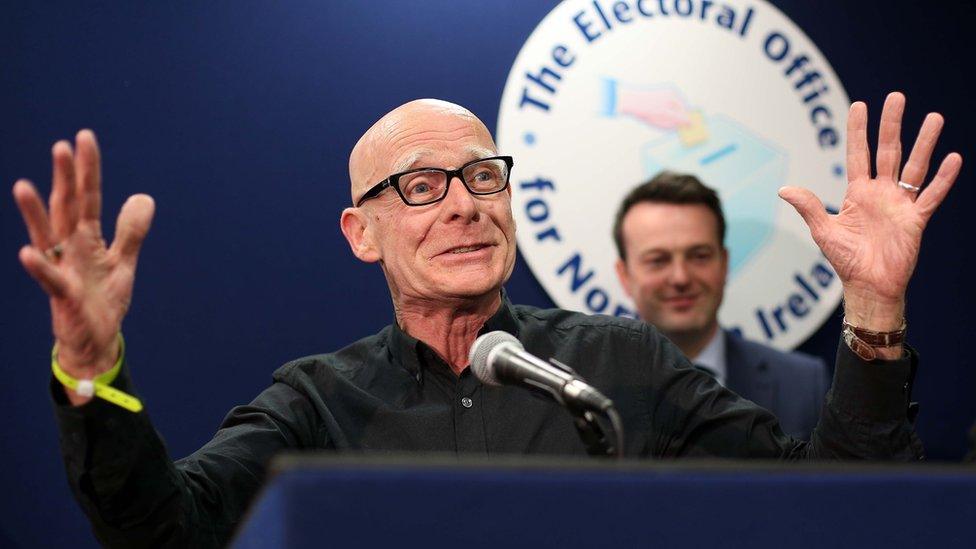 Eamonn McCann speaking after his election