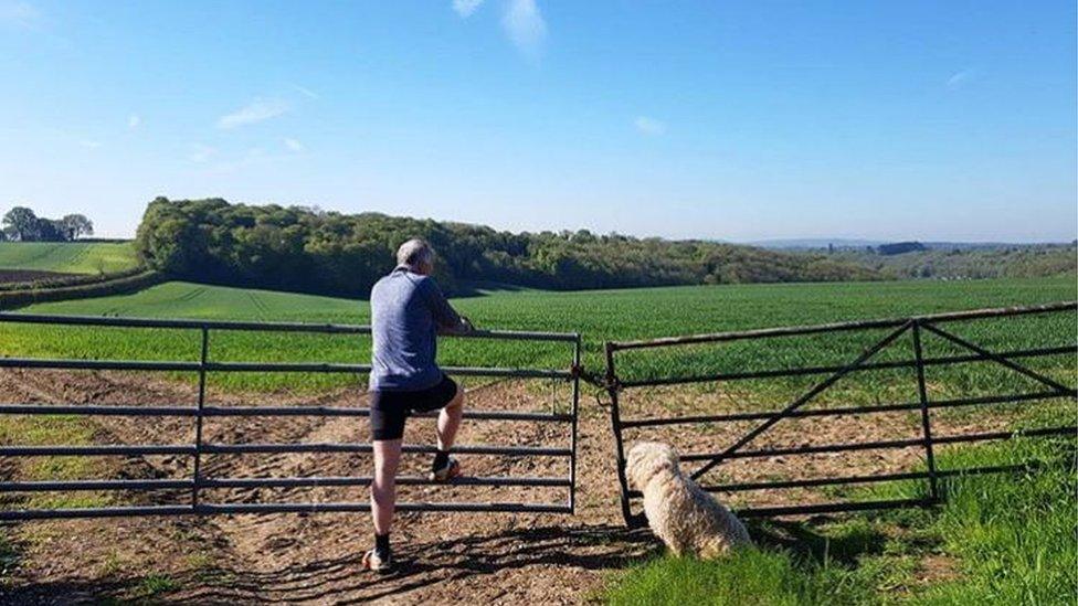 The Chiltern Hills in south-east England