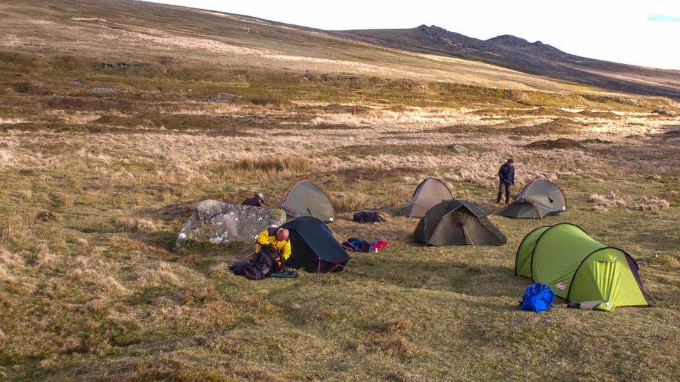 Tents in Dartmoor